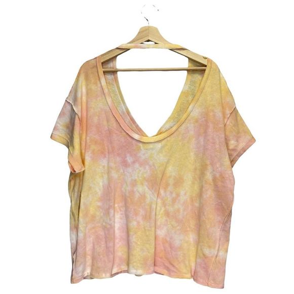 Free People We The Free All Mine Top Relaxed Berry Orange - Picture 6 of 13